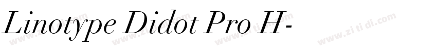 Linotype Didot Pro H字体转换